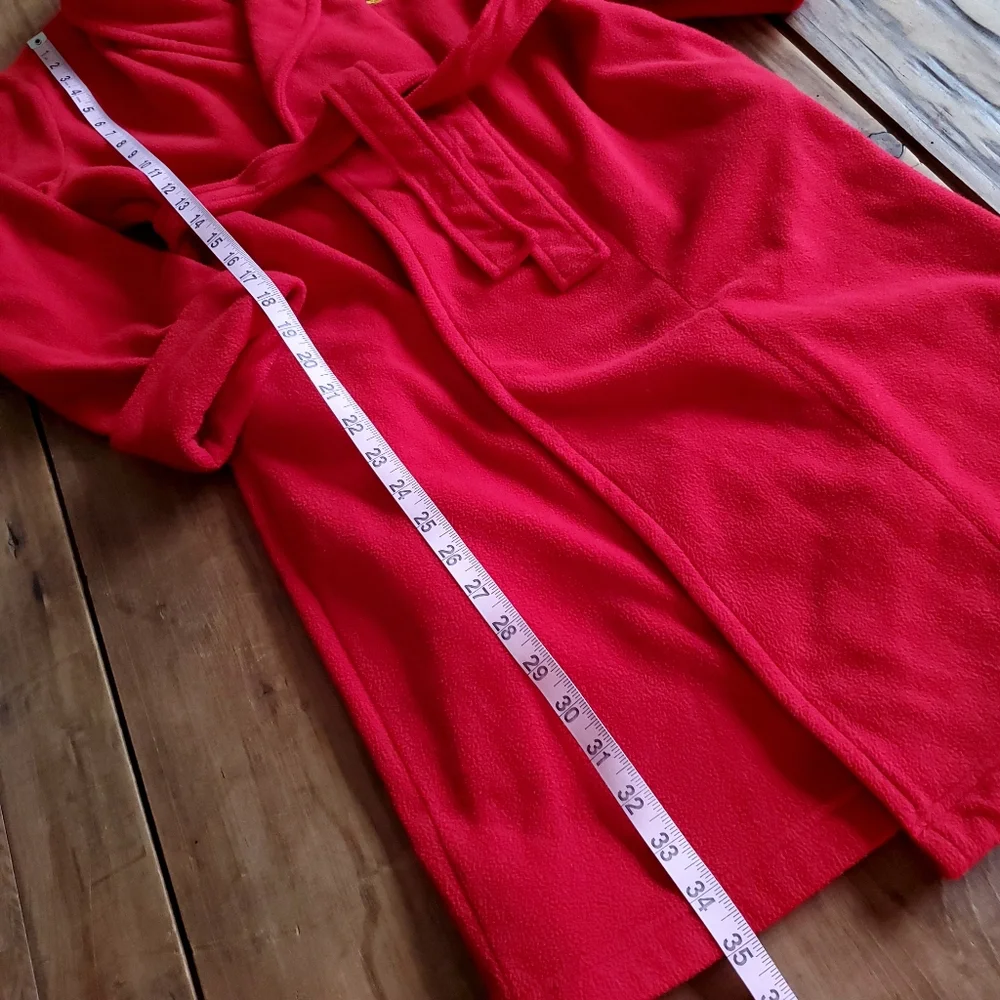 Disney Mickey Red Fleece Robe Junior Size Large